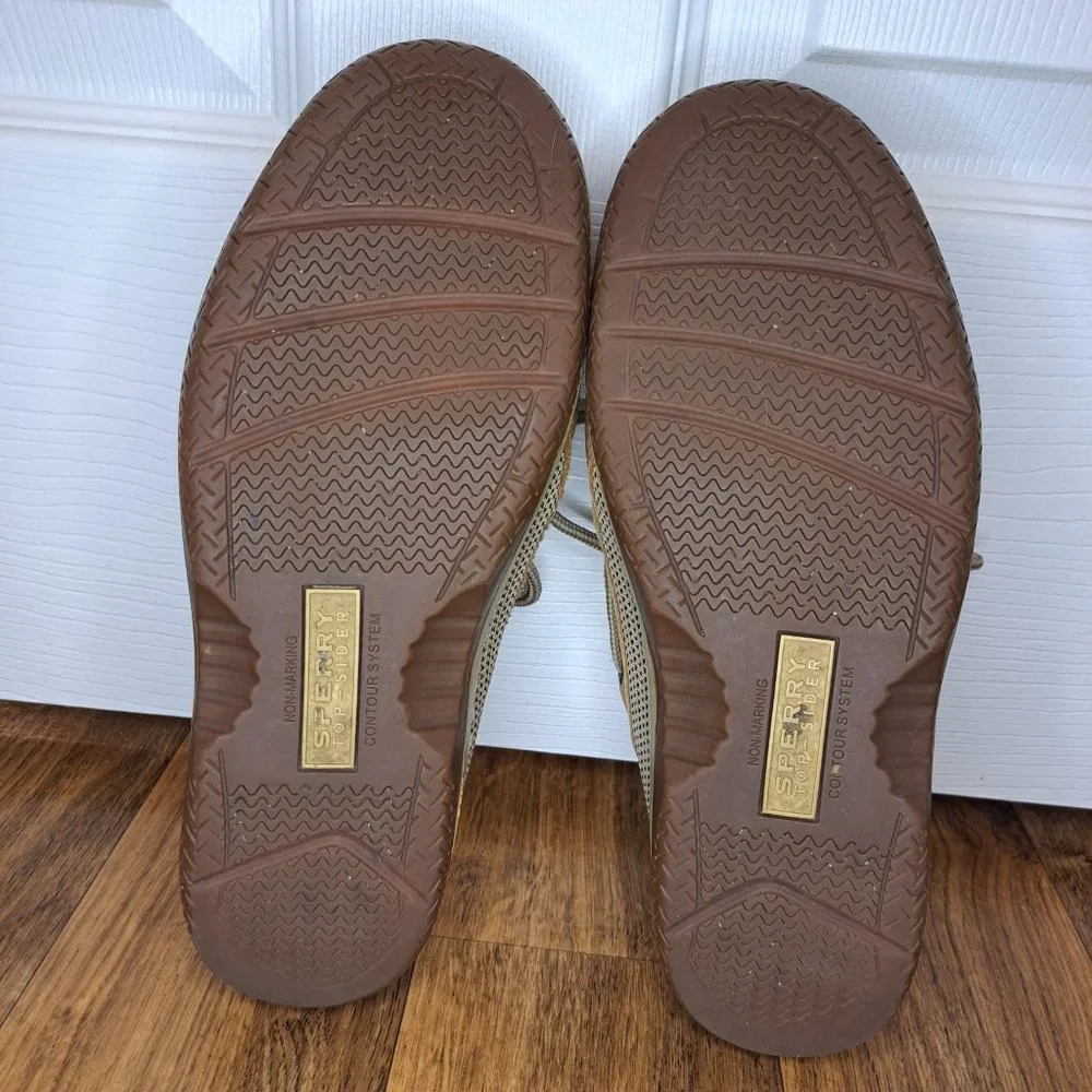 Sperry Top Siders Boat Shoes Tan Size 8